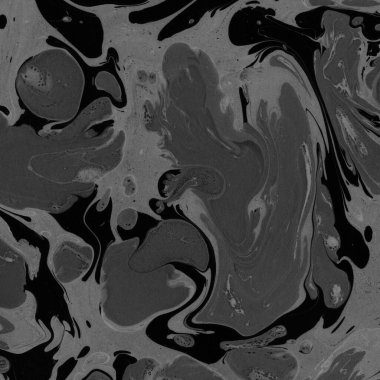 Kağıt arkaplanda siyah mermer mürekkep dokusu. Mermer taş resim.