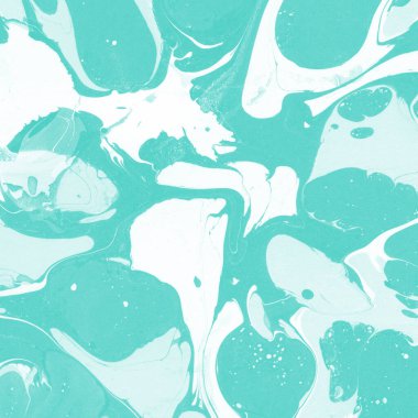 Beyaz suluboya arka planda renkli mermer mürekkep kağıdı dokusu. Kaotik soyut organik tasarım. Banyo bombası dalgaları.