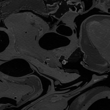 Kağıt arkaplanda siyah mermer mürekkep dokusu. Mermer taş resim.