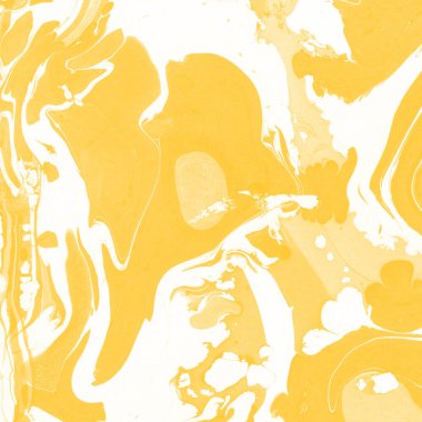 Sarı mermer arkaplan boya sıçrama deseni ile