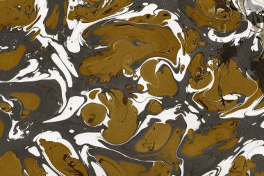 Beyaz suluboya arka planda renkli mermer mürekkep kağıdı dokusu. Kaotik soyut organik tasarım. Banyo bombası dalgaları.