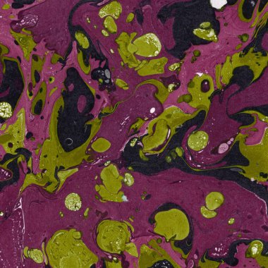 Beyaz suluboya arka planda renkli mermer mürekkep kağıdı dokusu. Kaotik soyut organik tasarım. Banyo bombası dalgaları.