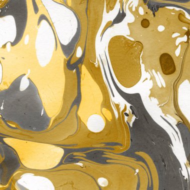 Beyaz suluboya arka planda renkli mermer mürekkep kağıdı dokusu. Kaotik soyut organik tasarım. Banyo bombası dalgaları.