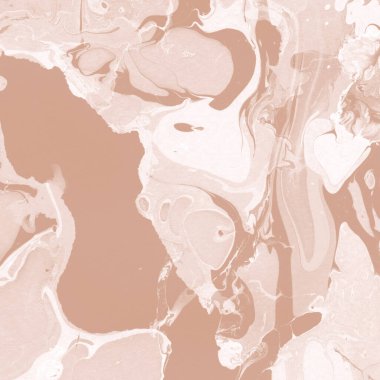 Kağıt üzerinde turuncu mermer mürekkep dokusu. Mermer taş resim.