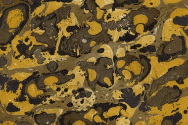 Beyaz suluboya arka planda renkli mermer mürekkep kağıdı dokusu. Kaotik soyut organik tasarım. Banyo bombası dalgaları.