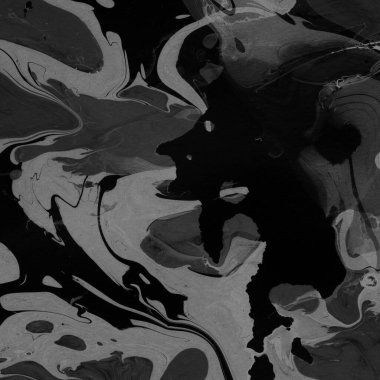 Kağıt arkaplanda siyah mermer mürekkep dokusu. Mermer taş resim.