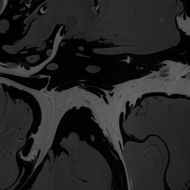 Kağıt arkaplanda siyah mermer mürekkep dokusu. Mermer taş resim.