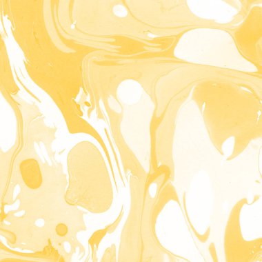 Sarı mermer arkaplan boya sıçrama deseni ile
