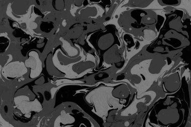 Beyaz suluboya arka planda renkli mermer mürekkep kağıdı dokusu. Kaotik soyut organik tasarım. Banyo bombası dalgaları.