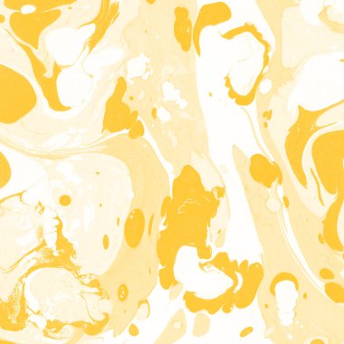 Sarı mermer arkaplan boya sıçrama deseni ile