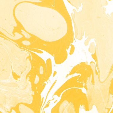 Sarı mermer arkaplan boya sıçrama deseni ile