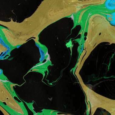 Beyaz suluboya arka planda renkli mermer mürekkep kağıdı dokusu. Kaotik soyut organik tasarım. Banyo bombası dalgaları.