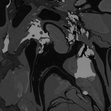 Beyaz suluboya arka planda renkli mermer mürekkep kağıdı dokusu. Kaotik soyut organik tasarım. Banyo bombası dalgaları.