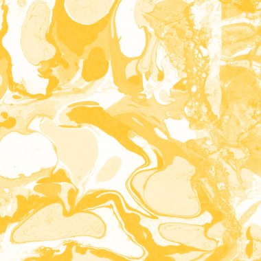 Sarı mermer arkaplan boya sıçrama deseni ile