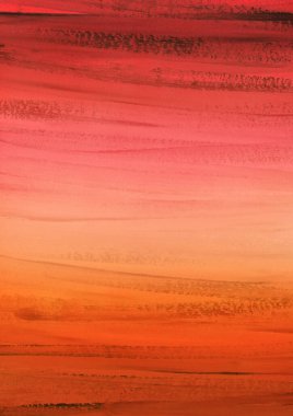 Kağıt zemin üzerinde renkli mürekkep ve suluboya doku. Gradyan boya darbeleri ve kalsiyum kaybı etkisi. El boyaması gouache soyut resim.