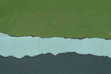 Çeşitli kağıtların kolajı, renkli soyut arkaplan  