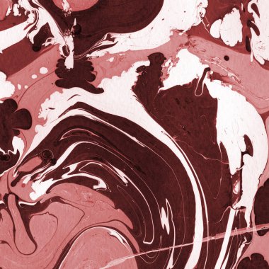 Boya desenli kırmızı mermer arkaplan