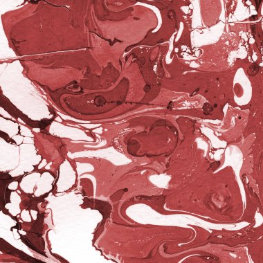Boya desenli kırmızı mermer arkaplan
