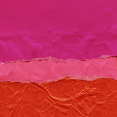 Çeşitli kağıtların kolajı, renkli soyut arkaplan  