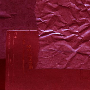 Çeşitli kağıtların kolajı, renkli soyut arkaplan  