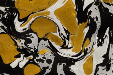 Beyaz suluboya arka planda renkli mermer mürekkep kağıdı dokusu. Kaotik soyut organik tasarım. Banyo bombası dalgaları.