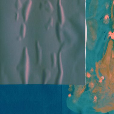 Çeşitli kağıtların kolajı, renkli soyut arkaplan  