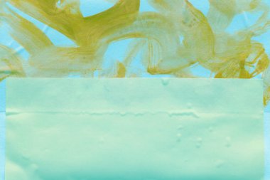 Çeşitli kağıtların kolajı, renkli soyut arkaplan  