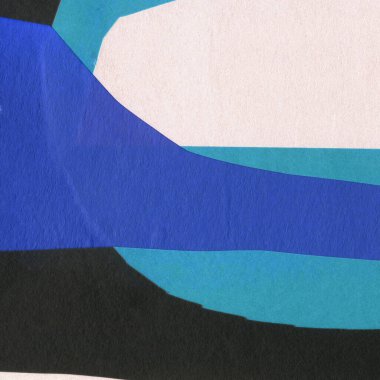 Çeşitli kağıtların kolajı, renkli soyut arkaplan  