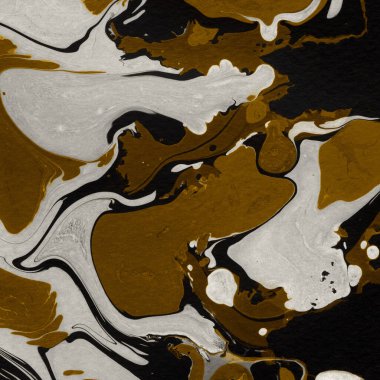 Beyaz suluboya arka planda renkli mermer mürekkep kağıdı dokusu. Kaotik soyut organik tasarım. Banyo bombası dalgaları.