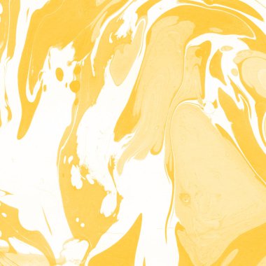 Sarı mermer arkaplan boya sıçrama deseni ile