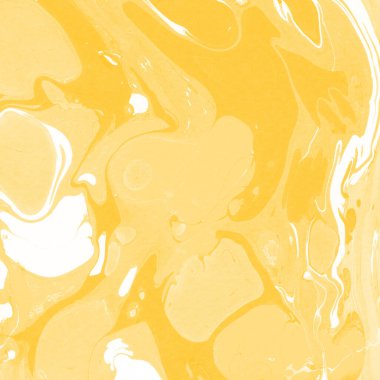 Sarı mermer arkaplan boya sıçrama deseni ile