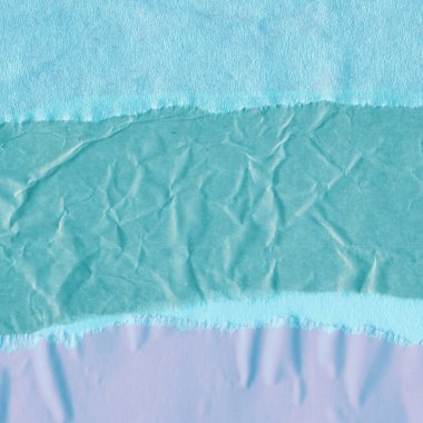 Çeşitli kağıtların kolajı, renkli soyut arkaplan  