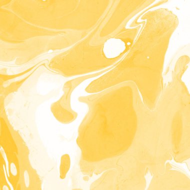 Sarı mermer arkaplan boya sıçrama deseni ile