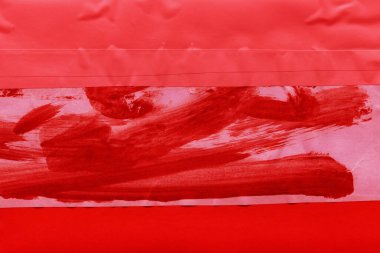 Çeşitli kağıtların kolajı, renkli soyut arkaplan  