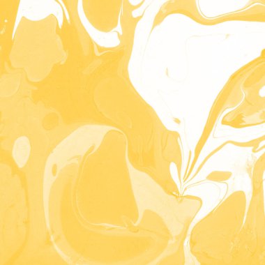Sarı mermer arkaplan boya sıçrama deseni ile