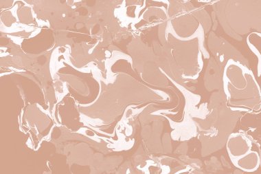 Kağıt üzerinde turuncu mermer mürekkep dokusu. Mermer taş resim.