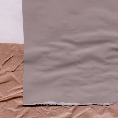 Çeşitli kağıtların kolajı, renkli soyut arkaplan  