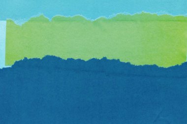 Çeşitli kağıtların kolajı, renkli soyut arkaplan  