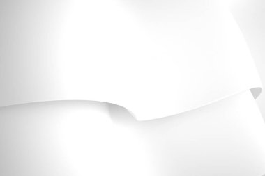 soyut beyaz 3d şekilli duvar kağıdı