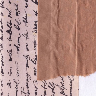 Çeşitli kağıtların kolajı, renkli soyut arkaplan  