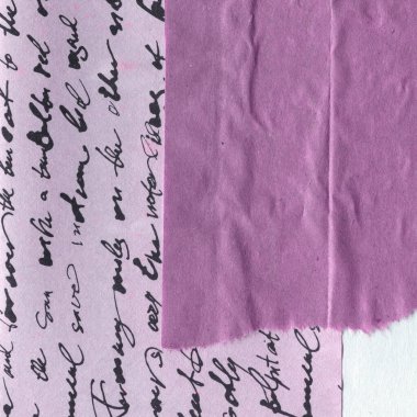 Çeşitli kağıtların kolajı, renkli soyut arkaplan  