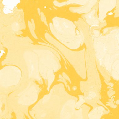Sarı mermer arkaplan boya sıçrama deseni ile
