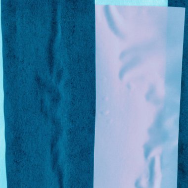 Çeşitli kağıtların kolajı, renkli soyut arkaplan  