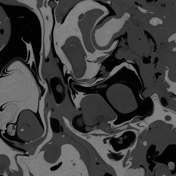 Kağıt arkaplanda siyah mermer mürekkep dokusu. Mermer taş resim.