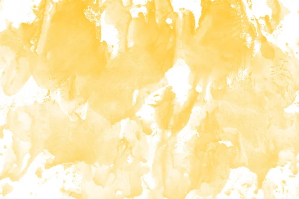 Gele Aquarel Achtergrond Met Realistische Papieren Textuur — Stockfoto