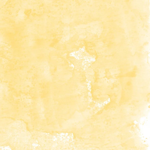 Желтый Акварельный Фон Реалистичной Текстурой Бумаги — стоковое фото