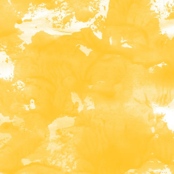 紙の質感がリアルに再現された黄色の水彩 — ストック写真