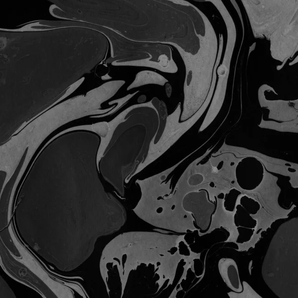 Kağıt arkaplanda siyah mermer mürekkep dokusu. Mermer taş resim.