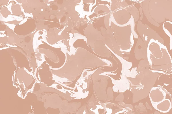 Kağıt üzerinde turuncu mermer mürekkep dokusu. Mermer taş resim.