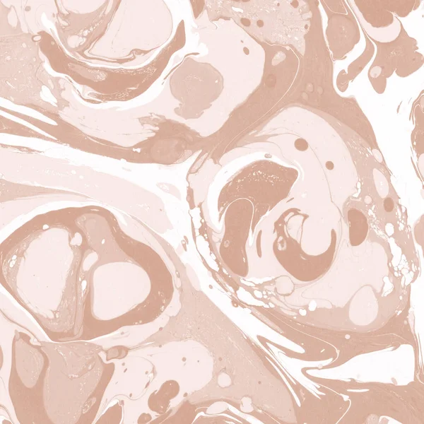 Orange Marmor Bläck Konsistens Akvarell Papper Bakgrund Marmorstensbild — Stockfoto